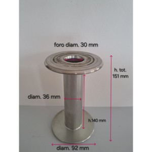 แกนม้วนแบบมีหน้าแปลน Scaglia สำหรับเครื่องม้วนพร้อมแกนลูกปืนและวัสดุเกลียว - Product Image 3