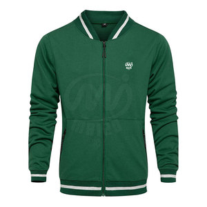 Survêtement d'hiver pour homme 100% coton personnalisable avec des caractéristiques de séchage rapide et respirant, haut de jogging à fermeture éclair - Product Image 3