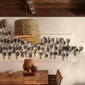 Round Water Hyacinth Lampshade - Handwoven Natural <b>Light</b> <b>Cover</b> for Boho Interiors Handcrafted Dome Pendant - Product Image 6