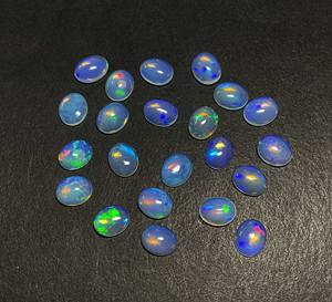 IGI certifié 5 carats opale de feu bleu éthiopien traité thermiquement cabochon ovale améthyste 9*11mm-20mm poire cristal GIA perle rouge naturelle - Product Image 4