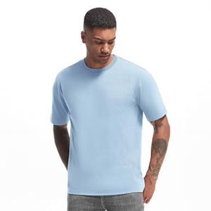 Camiseta de algodón 100% rojo coral para hombre, estampado personalizado, patrón sólido en blanco liso, camiseta de peso pesado de alta calidad - Product Image 3