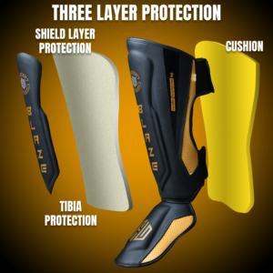 Espinilleras de MMA para Entrenamiento de Boxeo, Muay Thai, Kickboxing y Artes Marciales con Protección de Empeine, Fabricante OEM Personalizado - Product Image 4