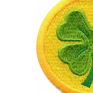 Badges à coudre en tissu sergé, nouvelle conception, vente chaude, meilleur tissu pour broderie machine, couleur unie, PVC, meilleur tissu - Product Image 5