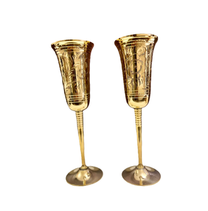 Verre à vin en cuivre et laiton personnalisé pour boire du champagne de fête de mariage pour restaurant bar hôtel verre à vin - Product Image 5
