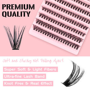 Cinque Stili di Ciglia 3D a Ciuffi, 30 Pezzi, Mix Libero, Curvatura CC, Extension Ciglia in Fibra Sintetica - Product Image 6