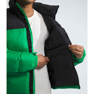 Venta al por mayor 90 White Duck Down North Outwear Face Jacket Diseño personalizado Abrigo de mujer Bolsillos Satin Lined Puffer Jacket para hombres - Product Image 3