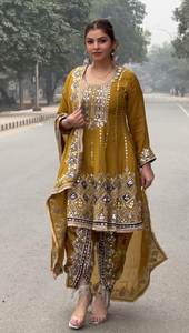 Indian and Pakistani Style Georgette With Embroidery Work Salwar Kameez <b>for</b> Wedding and <b>Party</b> <b>for</b> Women Wholesale Rate - Product Image 6