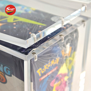 Shp מכירה חמה ברורה עם מגנט מכסה מגנט חזק מכסה אקריליק להציג חרבו & מגן היתוך מגן היתוך מגן היתוך מגן היתוך השביתה רק במקרה אקרילי - Product Image 2