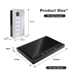 Système OEM/ODM optimal pour immeuble multi-appartements, vidéophone 4 fils, <span class=keywords><strong>interphone</strong></span> vidéo avec Wi-Fi, étanche IP65, résolution 1080P - Product Image 6