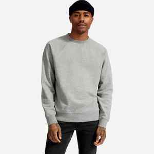 Sudadera de algodón 100% para hombre con servicio OEM, último diseño básico de Color sólido, sudaderas personalizadas de manga larga con cuello redondo, talla grande - Product Image 2