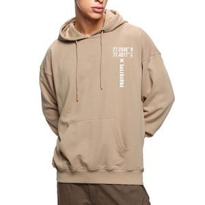 Sudadera con capucha de gran tamaño con estampado personalizado para hombre, sudadera holgada con hombros caídos y púlpito, ropa de calle, ropa de moda, tela de diseñador con capucha sólida - Product Image 1