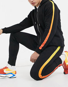 Nueva ropa deportiva de invierno ajustada para gimnasio, chándal para hombre, diseño superior, calidad superior, logotipo personalizado, Material polar - Product Image 6