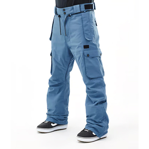 Pantalons de ski imperméables et respirants pour hommes en gros, pantalons cargo noirs pour snowboard, pantalons de ski, vêtements de ski et de neige, poches zippées - Product Image 1