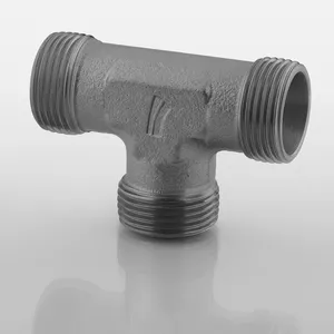 Conexión en T Hidráulica Métrica, Recubierta de Zinc y Níquel, Producto Genérico - Product Image 1