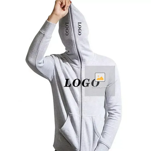 Sweat-shirts en coton français sur mesure pour hommes et femmes, surdimensionnés, lourds, avec impression sérigraphique, fermeture éclair, impression en relief, doublure en satin - Product Image 2