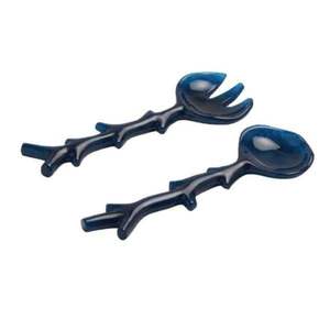 Service de couverts en résine brillante de qualité supérieure avec poignées effet marbre idéal pour une table à manger élégante et une cuisine domestique - Product Image 2