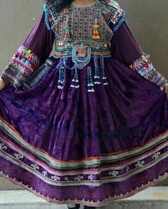 ชุดเดรสวินเทจชนเผ่ากุจิ อัฟกานิสถาน/ปากีสถาน สำหรับงานปาร์ตี้แบบดั้งเดิม หลากสี รับทำโลโก้ คุณภาพสูง 3045 - Product Image 6