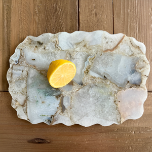 Bandeja de piedra natural de ágata única al por mayor bandeja de servicio desechable y reciclable para hogar moderno y regalos precio bajo ¡Compre ahora! - Product Image 6