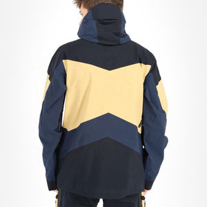 Venta al por mayor de chaquetas de esquí personalizadas para hombre ropa de invierno cómoda a prueba de viento impermeable con capucha cuello frontal Logo chaqueta de esquí de nieve - Product Image 5