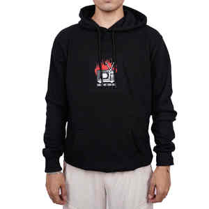 Venta al por mayor 100% algodón pesado personalizado pulóver con capucha Unisex Streetwear con serigrafía patrón sólido Premium para hombres - Product Image 1