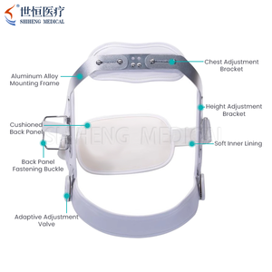 Fixation pour blessures de la colonne vertébrale, cadre en acier inoxydable, plusieurs options de taille, support de fixation d'hyperextension spinale réglable - Product Image 5