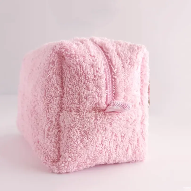 Vente en gros de serviettes en tissu éponge de beauté esthétique trousse de maquillage trousse de toilette de voyage