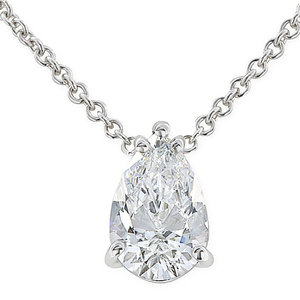 Colgante Solitario con Diamante de Laboratorio en Forma de Pera de 1.55 Quilates - Joyería Elegante para Mujer - Product Image 1