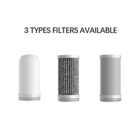 Filtre à eau pour robinet d'évier, système de filtration domestique intelligent avec affichage numérique, charbon actif, blanc argenté