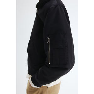 2026 Customized Bomber Jacket <b>Men's</b> <b>Leather</b> Wholesale Warm Original Custom Logo Winter Waterproof Streetwear Puffer Jacket - Product Image 2