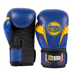 ถุงมือชกมวยแบบสวมใส่สบาย ระบายอากาศได้ดี ผลิตจากวัสดุ PU บุนวมซับแรงกระแทก ปิดด้วยแถบตีนตุ๊กแก เหมาะสำหรับการฝึกซ้อม ใช้ได้ทั้งชายและหญิง - Product Image 1