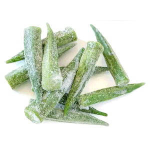 Okra congelada a granel IQF Farm Sabor fresco Listo para cocinar Verduras congeladas - Product Image 3