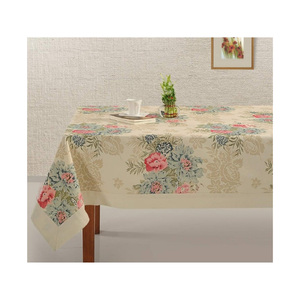 Anneaux tissés à la main Imprimé Coton Imprimé Floral Nappe OEKO TEX Certifié 280 GSM Lavage Facile Parfait Pour Le Dîner De Thanksgiving - Product Image 5