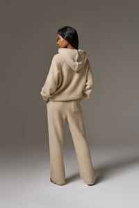 Vente chaude pierre femmes surdimensionné Boucle tricot pull à capuche Anti-rides et respirant sweats à capuche vierges pour femme Gym à capuche - Product Image 4