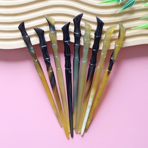Polished <b>Finish</b> Buffalo Horn <b>Hair</b> Pins for Women's Ox Horn <b>Hair</b> Styling <b>Stick</b> Natural Accessory - Product Image 4