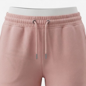 Conjunto Deportivo de 2 Piezas para Mujer al por Mayor, con Logotipo Personalizado, 100% Algodón, Transpirable, Top Corto, Sudadera con Cremallera y Pantalones Jogger de Alta Calidad - Product Image 5