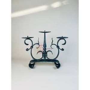 Fancy Design Superb Quality Black Metal Candelabra Wedding Centerpieces Black Unique <b>Candle</b> Jar Lightening Candelabra Top Sale - Product Image 6