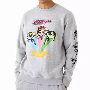 เสื้อสเวตเตอร์คอกลมสำหรับผู้ชายเสื้อสเวตเชิ้ตสีปกติออกแบบได้ตามต้องการ - Product Image 1