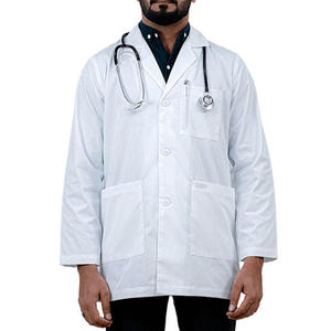 Bata de laboratorio ligera personalizada para hombre, tela de punto transpirable y sin arrugas, resistente a las manchas, ropa de enfermera - Product Image 3