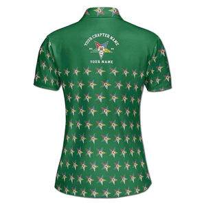 Ordre OES personnalisé de l'étoile de l'Est maçonnique multicolore femmes Polo chemise de haute qualité sur mesure à manches courtes polos - Product Image 6