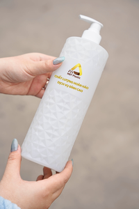 NBT Plástico Ecológico HDPE 800ml Champú y acondicionador Botellas exprimibles con tapa de bomba Diseño único de lujo al por mayor - Product Image 4