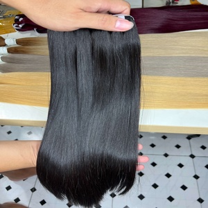 Extensiones/Cabello Virgen Vietnamita Remy 100% Natural de Primera Calidad, Liso Extremo, Sin Procesar, de 8 a 40 Pulgadas, Cabello con Textura Nublada - Product Image 1