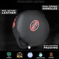 Vente en gros Farabi Cible de frappe en cuir véritable et mousse EVA pour Boxe, Kickboxing, MMA, Arts Martiaux, Entraînement de Kick et Muay Thai