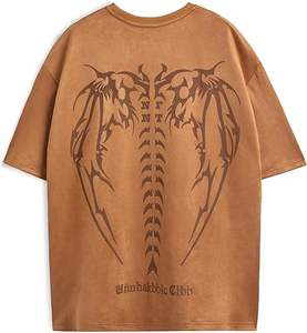 Camisetas de hombre de gran tamaño de manga corta Unisex suelta sólida Streetwear Tee cuello redondo algodón Tops - Product Image 3