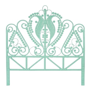 Antique Peacock Rattan <b>Headboard</b> <b>for</b> Bedroom Furniture Queen Size King Size Made in Vietnam Wholesale Competitive Price - Product Image 1