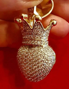 จี้เพชรมอยส์ซาไนต์สเตอร์925ของขวัญสำหรับเธอจี้ห้อยคอเครื่องประดับสร้อยคอ - Product Image 4