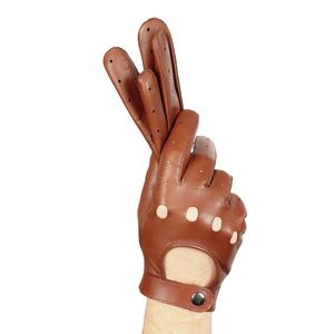 Gants thermiques en cuir pour l'hiver, pour hommes et femmes, décontractés, respirants, doublure en coton personnalisable OEM - Product Image 3