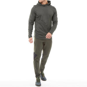 Sweat à capuche zippé vierge en molleton épais 100% coton, style streetwear hiver, personnalisable avec logo sur le devant, respirant, unisexe, haute qualité - Product Image 4