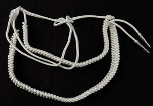 Accesorios de Uniforme Ceremonial de Alta Calidad, Aiguillette Plateada Personalizada, Equipo de Defensa Personal, Venta al Por Mayor - Product Image 5