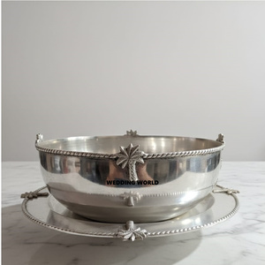 Bol à chocolat design de luxe bol doux décoratif fini argent taille personnalisée nouveau bol à chocolat en métal décoratif - Product Image 1