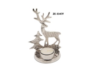 Porte-bougie en métal noir élégant pour les intérieurs contemporains, pour les maisons de style farmhouse chic, décoration d'intérieur par Zahid Exports - Product Image 1